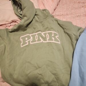 PINK Victoria's Secret Gray Zip-Up Hoodie